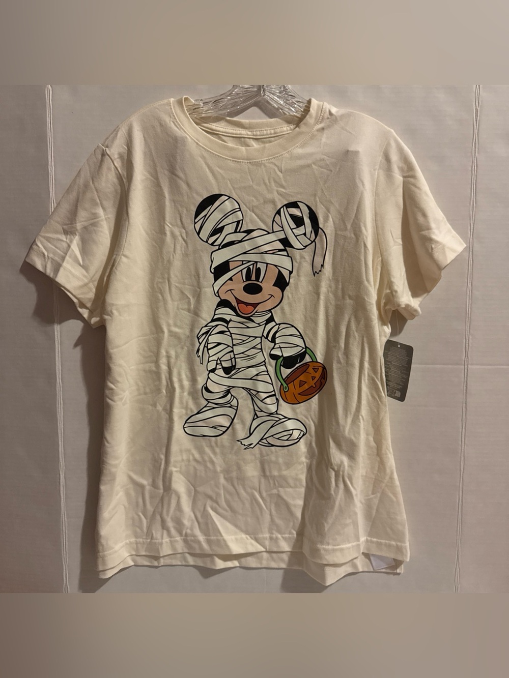 2026 Disney Story Halloween Mummy Mickey Shirt Adult Small New W/ Tags!